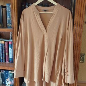 Universal Standard HiLow Groove tunic Camel S/14/16